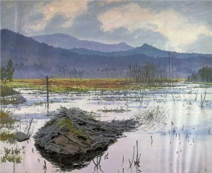 beaver-pond-1976-Neil-Welliver