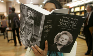 A reader leafs through Charles Moore's Margaret Thatcher  The Authorized Biography, Volume One: Nor