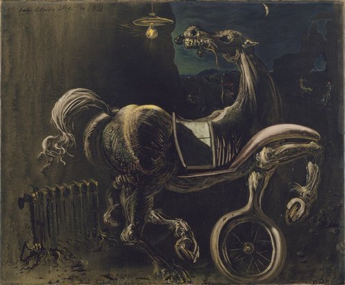 Debris of an Automobile Giving Birth to a Blind Horse Biting a Telephone1938.jpg