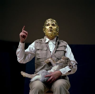 Marina Abramović as Joseph Beuys (Guggenheim Museum, 2005)