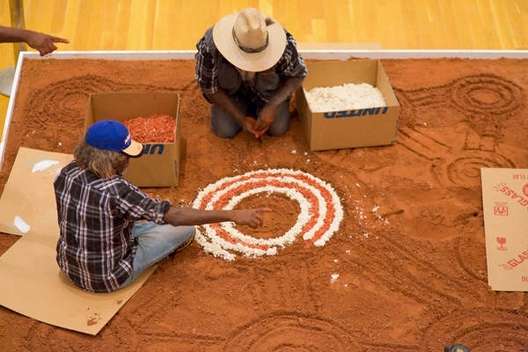 Aboriginal groundpainting