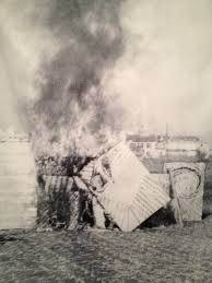 Shuji Mukai: Happening--- Burning All My Works, 1969.