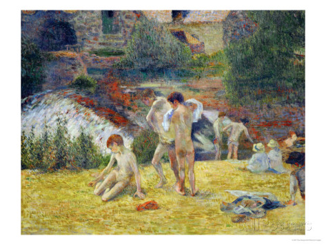"Boys from Brittany Bathing," Paul Gauguin. 1886.