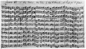 Brandenburg Concerto autograph