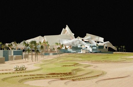golf clubhouse. Abu Dhabi golf clubhouse