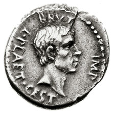 Loaned to the Met: Silver denarius with the head of Brutus, commemorating the murder of Julius Caesar on the Ides of March