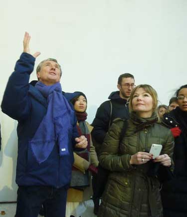 High Ceilings: David Zwirner shows off his expansive new gallery to the scribe tribe