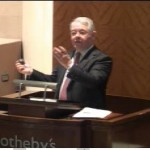 Sotheby's vice charman David Redden at today's sale of Steinhardt Judaica colleciton (minus its star lot)