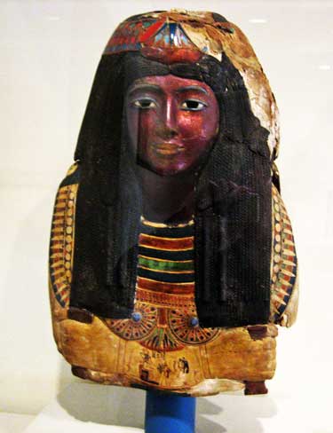 Mummy Mask of the Lady Ka-nefer-nefer, Egyptian, Dynasty 19 (1295-1186 BC), St. Louis Art Museum Photo by Lee Rosenbaum