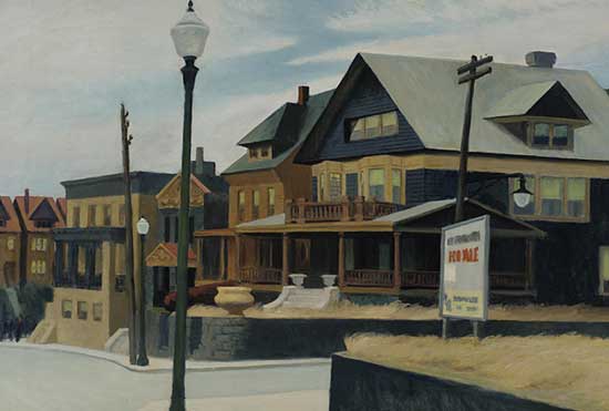 Going, going... Edward Hopper, East Wind Over Weehawken, 1934, Pennsylvania Academy of the Fine Arts