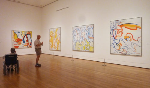 Installation shot from MoMA's 2011 "de Kooning: A Retrospective" Photo by Lee Rosenbaum