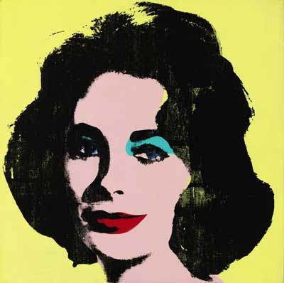 Warhol, "Liz #1 (Early Colored Liz)," 1963 Presale estimate: $20-$30 million 2013 Andy Warhol Foundation for the Visual Arts/Artists Rights Society (ARS), New York