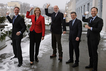 Janne Sirén, left; Richard Armstrong, center; Ari Wiseman, right