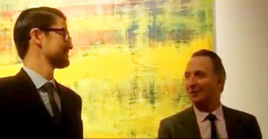 Mutual admirers at Christie's Contemporary press preview: Left, Koji Inoue, head of Christie's Contemporary evening sale; Right, Brett Gorvy, the auction house's Contemporary Art chair Photo by Lee Rosenbaum