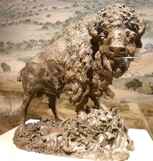 Henry Merwin Shrady, "Buffalo," 1899 (cast c. 1901, Roman Bronze Works, Amon Carter Museum Photo by Lee Rosenbaum