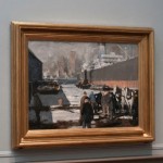 George Bellows, "Men of the Docks," 1912, as installed last year in exhibition at National Gallery, Washington
Photo: Rob Shelley, © 2012 National Gallery, Washington