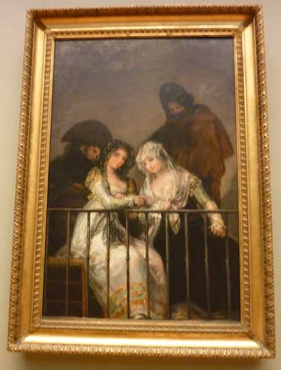 Attributed to Goya, "Majas on a Balcony," c. 1800-1810, Metropolitan Museum Photo by Lee Rosenbaum