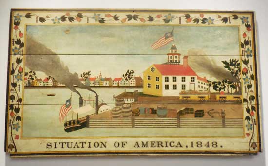 "Situation of America, 1848," artist unidentified Photo by Lee Rosenbaum