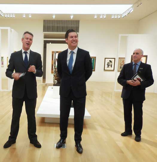 Simon Shaw, Alexander Rotter and David Norman at Sotheby's November press preview Photo by Lee Rosenbaum
