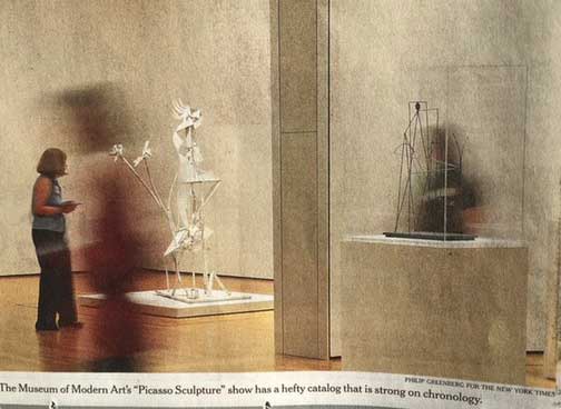 My cameo in the New York Times piece on MoMA's "Picasso Sculpture