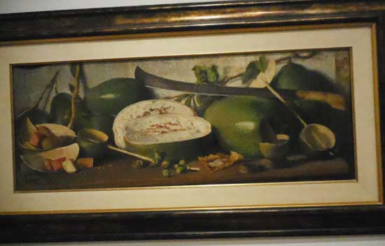 Oller, "Gourds and Machete," c. 1912-14. Collection of José Enrique and Mary Jane Fernández Photo by Lee Rosenbaum