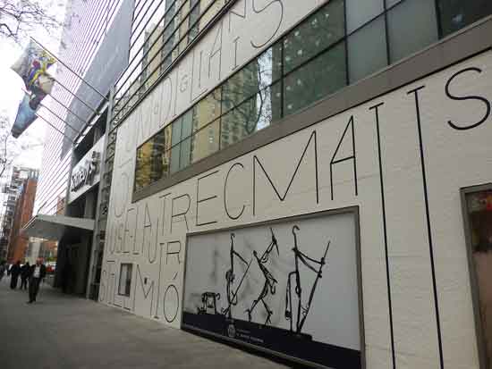 Danse Macabre (actually, David Smith's "Four Soldiers," 1950-51), on exterior of Sotheby's for Taubman sale Photo by Lee Rosenbaum