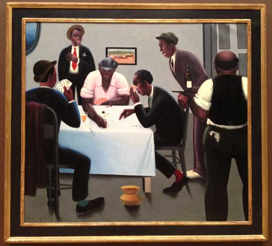 Motley, "The Boys in the Back Room (Card Players), c. 1934, Collection of the Estate of Reginald Lewis Photo by Lee Rosenbaum