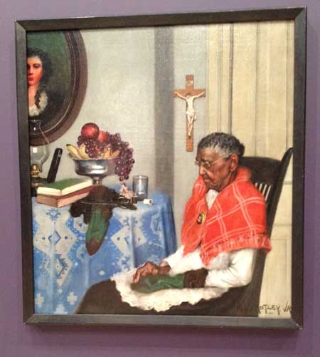 Motley, "Mending Socks," 1924, Ackland Art Museum, University of North Carolina at Chapel Hill Photo by Lee Rosenbaum