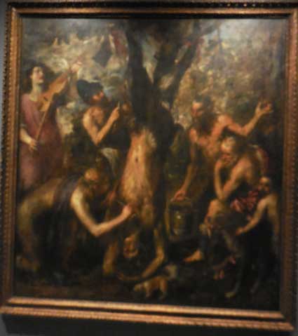 Titian, "The Flaying of Marsyas," probably 1570s, Archidiocese Olomouc, Archiepiscopal Palace, Picture Gallery, Kroměříž