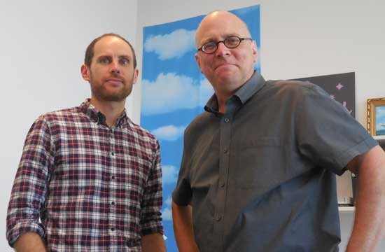 L to R: Keir Winesmith, head of web and digital platforms; Chad Coerver, SFMOMA’s chief content officer Photo by Lee Rosenbaum