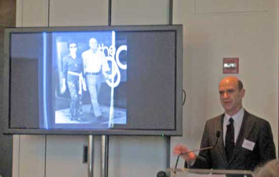 Robert Fisher, SFMOMA's president, at its 2010 New York press lunch Photo by Lee Rosenbaum