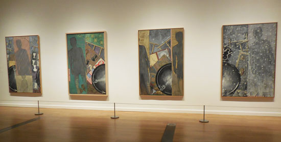Johns, "The Seasons," 1985-86 L to R: "Spring," TK; "Summer," TK, "Fall," TK, "Winter," TK