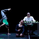 Erick Montes, Jennifer Nugent, and Bill T. Jones in Story/Time. Photo: Paul B. Goode