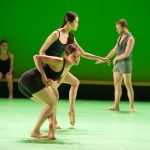 Ia'ara Moses and Chen-Wei Lee (at back Rachel Osborne, Matan David) in Ohad Naharin's Hora. Photo: Stephanie Berger