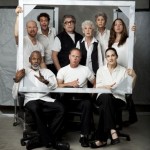 Framed: the cast of Beginning of the End of the. . . (not in costume). Photo: Andre Eccles