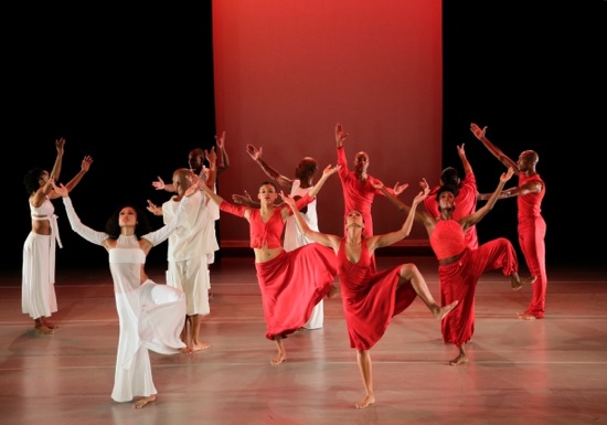 Ailey dancers in Ronald K. Brown's Grace, Linda Celeste Sims left front. Photo: Paul Kolnik