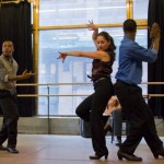 (L to R): Gene Shields, Noellia Garcia Carmena, and Shamar Rooks of the New Ballet Ensemble and School. Photo: Nicolette Overton
