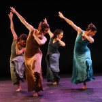L to R: Elisa Osborne, Ann Chiaverini, Alexandra Berger, and Emily Gayeski in Dusan Tynek's Widow's Walk. Photo: Julieta Cervantes