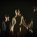 L to R: Olivia Ancona, Gon Biran, Rebecca Hytting, Douglas Letheren, and (half-hidden) Rachael Osborne in House. Photo: Christopher Duggan