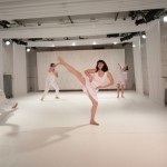 (L to R): Michael Ingle, Anna Adams Stark, Donna Cicchesi, and Tara O’Con in Flutter. Photo: Madeline Best
