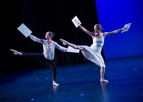 (L to R): Christiana Axelsen and Molissa Fenley in Found Object's "Dance for Jene." Photo: Ian Gibson