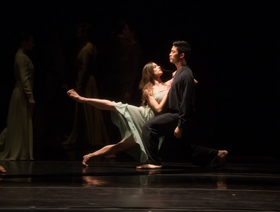 Fourth-year Juilliard students Kristina Bentz and Bynh Ho in Pina Bausch's Wind von West. Photo: Rosalie O'Connor