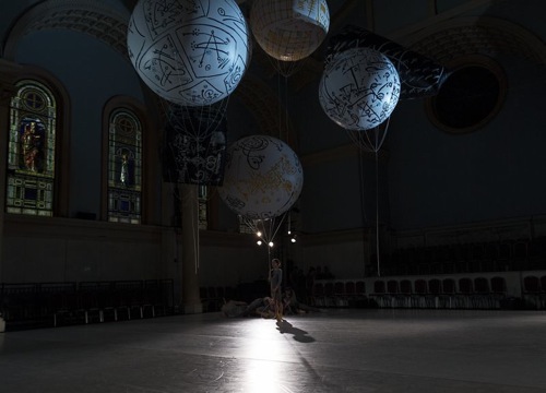A quiet moment in Shen Wei's Map in Judson Church. Photo: Juan Vargas