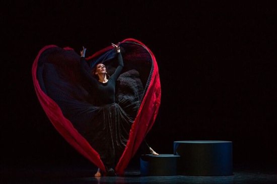 Blakeley White-McGuire as "Spectre of 1914" in Martha Graham’s Chronicle. Photo by Brigid Pierce