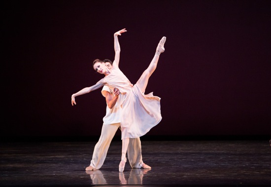 Tricia Albertson and Kleber Rebello in Alexei Ratmasky's Symphonic Dances. Photo: Sasha Iziaev