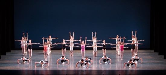 The final tableau of Balanchine's Symphony in Three Movements. Photo: Daniel Azoulay