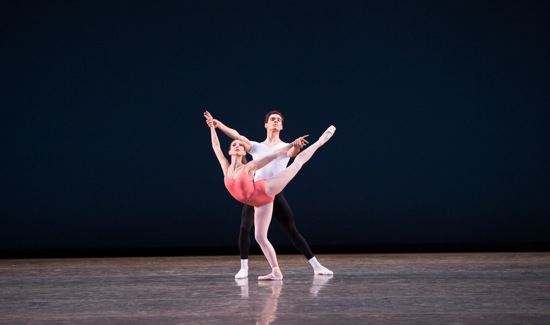 Ashley Knox and Jovani Furlan of Miami City Ballet in George Balanchine's Symphony in Three Movements. Photo: Daniel Azoulay