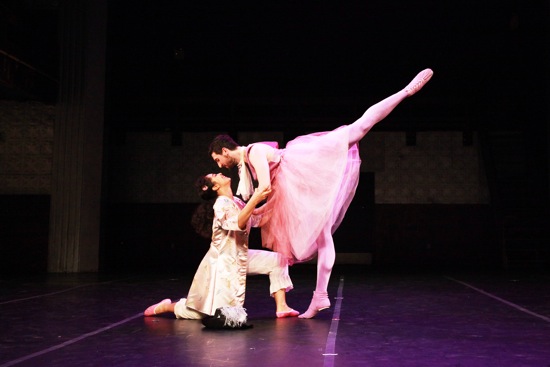 The Lilac Faery (Chris De Vita) gives Aurora (Madison Krekel) a lesson in partnering. Photo: Theo Cote