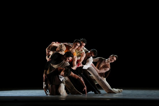 The companions in Ratmansky's Serenade after Plato's Symposium. Photo: Marty Sohl