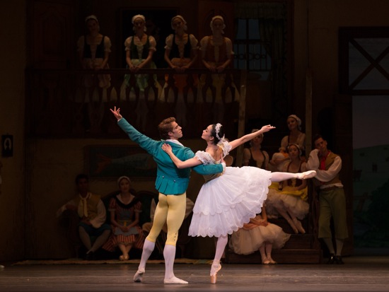 James Whiteside and Stella Abrera of American Ballet Theatre as Colas and Lise in Frederick Ashton's La Fille mal gardée. Photo: Rosalie O'Connor
